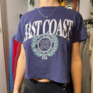 Women’s‎ Cute East Coast Cropped T Shirt